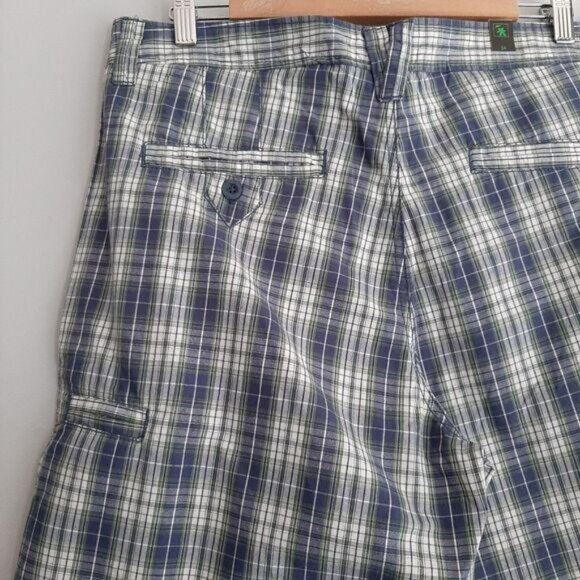 New - GOTCHA 100% Cotton Plaid Flat Front Shorts Men's Sz 34 - Picture 6 of 8